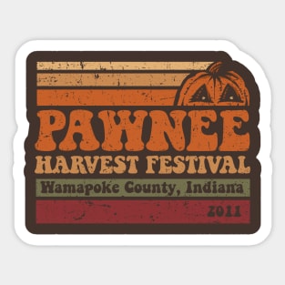 Pawnee Harvest Festival Sticker